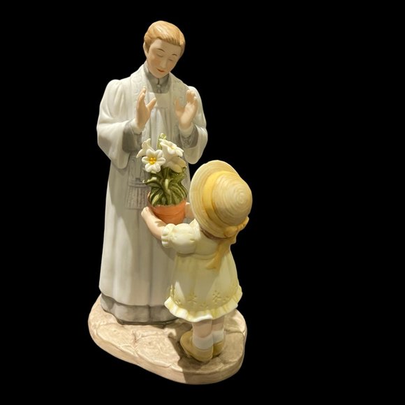 Vintage Enesco "Happy Easter" Bisque Porcelain Figurine, 1989 - Picture 2 of 4